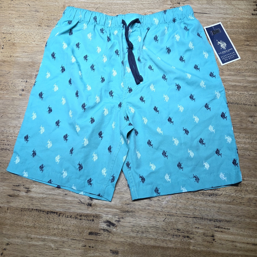 U.S. Polo Assn. Turquoise and Navy Sleepwear  Shorts